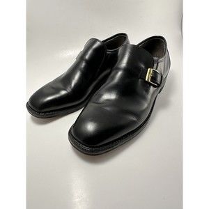 Vintage Freeman Free Flex Black Leather Dress Shoes Monk Strap Size 7.5